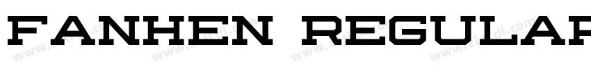 Fanhen Regular字体转换